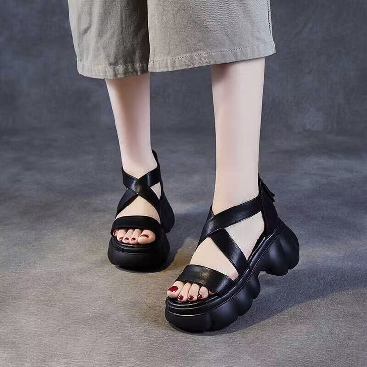 Sandalias romanas con aumento de altura