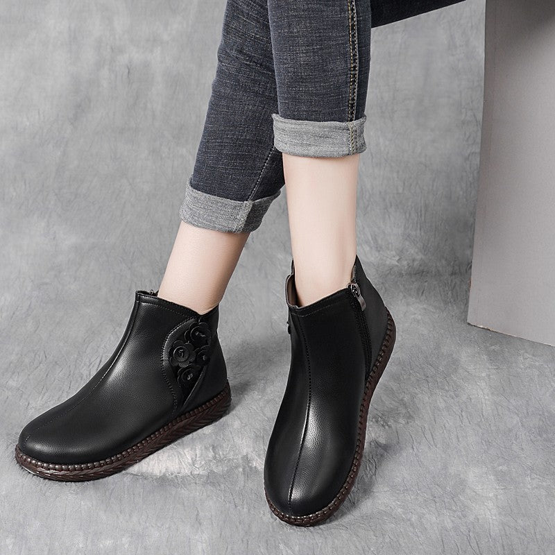 Botas de piel de mujer